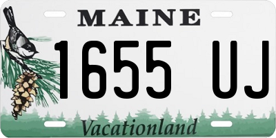 ME license plate 1655UJ