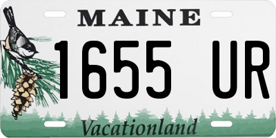 ME license plate 1655UR