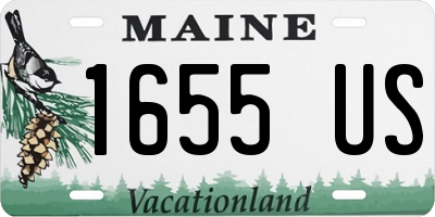ME license plate 1655US