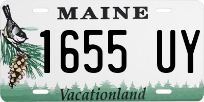 ME license plate 1655UY