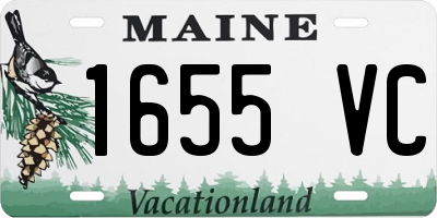 ME license plate 1655VC