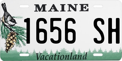 ME license plate 1656SH