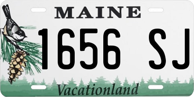 ME license plate 1656SJ