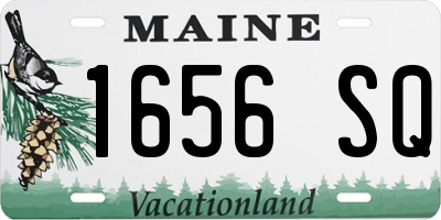 ME license plate 1656SQ