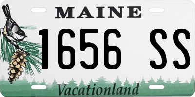 ME license plate 1656SS