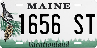 ME license plate 1656ST