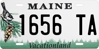ME license plate 1656TA