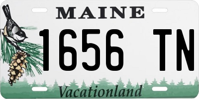 ME license plate 1656TN