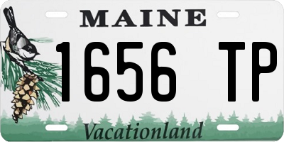 ME license plate 1656TP