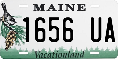 ME license plate 1656UA