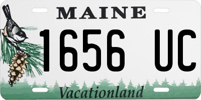 ME license plate 1656UC