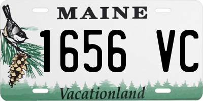ME license plate 1656VC