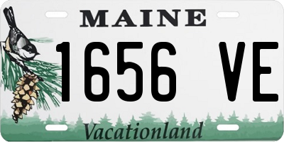 ME license plate 1656VE