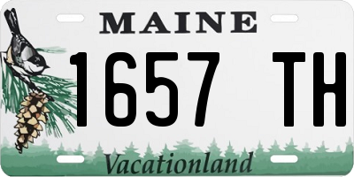 ME license plate 1657TH