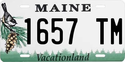 ME license plate 1657TM