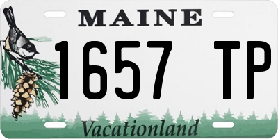 ME license plate 1657TP