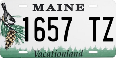 ME license plate 1657TZ