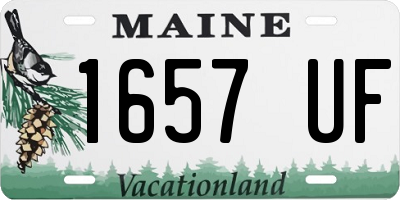 ME license plate 1657UF