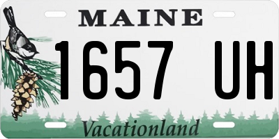ME license plate 1657UH