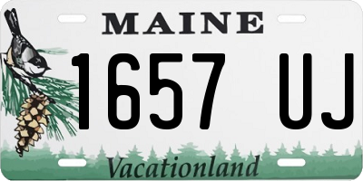 ME license plate 1657UJ