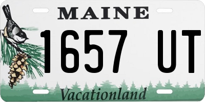 ME license plate 1657UT