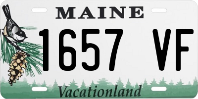ME license plate 1657VF
