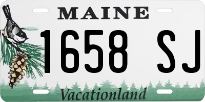 ME license plate 1658SJ