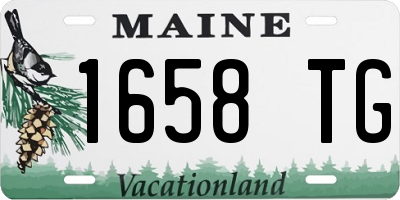 ME license plate 1658TG