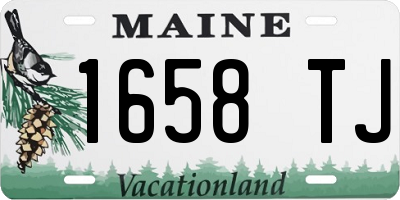ME license plate 1658TJ