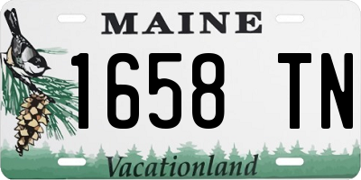 ME license plate 1658TN