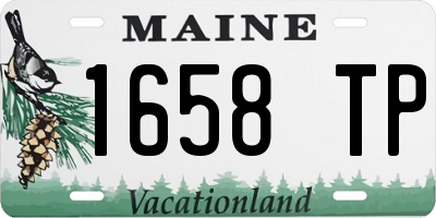 ME license plate 1658TP
