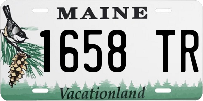 ME license plate 1658TR