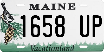 ME license plate 1658UP