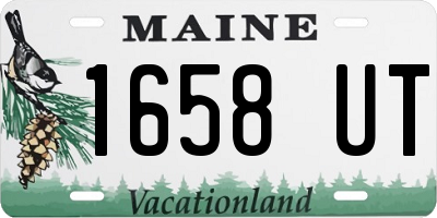 ME license plate 1658UT