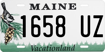 ME license plate 1658UZ