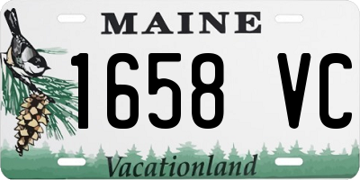 ME license plate 1658VC