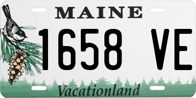 ME license plate 1658VE