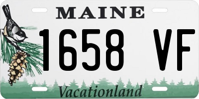 ME license plate 1658VF