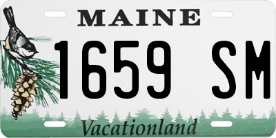 ME license plate 1659SM