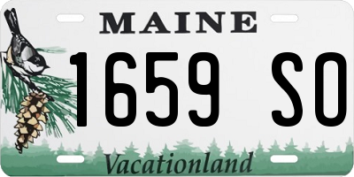ME license plate 1659SO