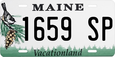 ME license plate 1659SP