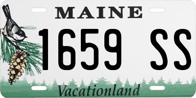 ME license plate 1659SS