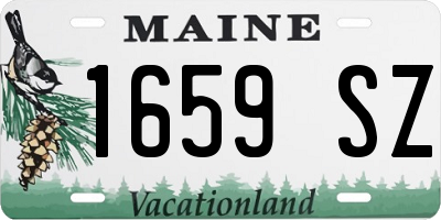 ME license plate 1659SZ
