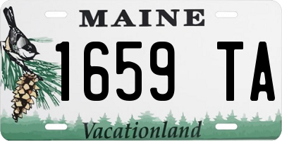 ME license plate 1659TA