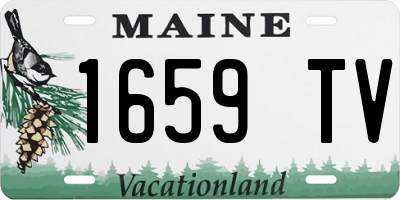 ME license plate 1659TV