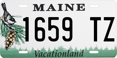 ME license plate 1659TZ