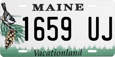 ME license plate 1659UJ