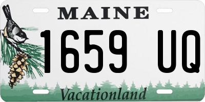 ME license plate 1659UQ