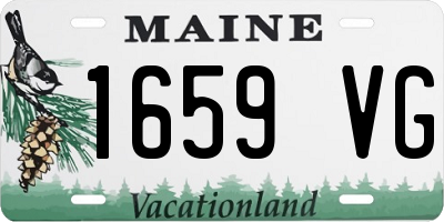 ME license plate 1659VG