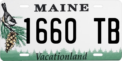 ME license plate 1660TB